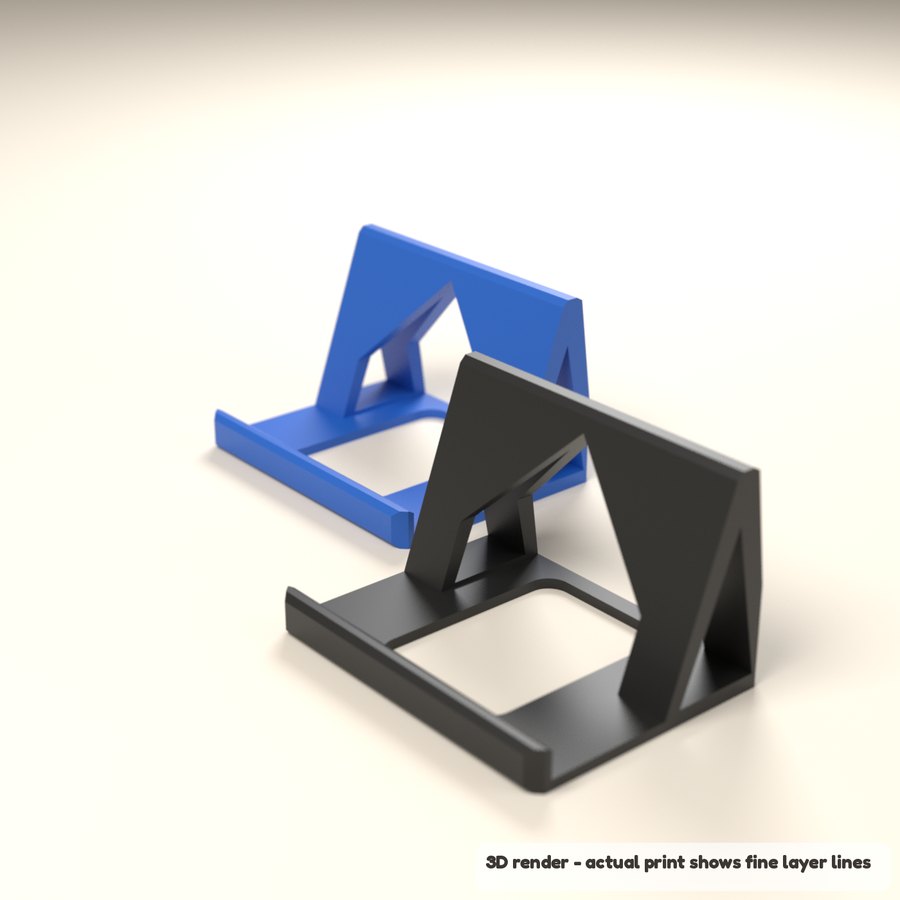 Faceted Game Controller Stand (3D render)